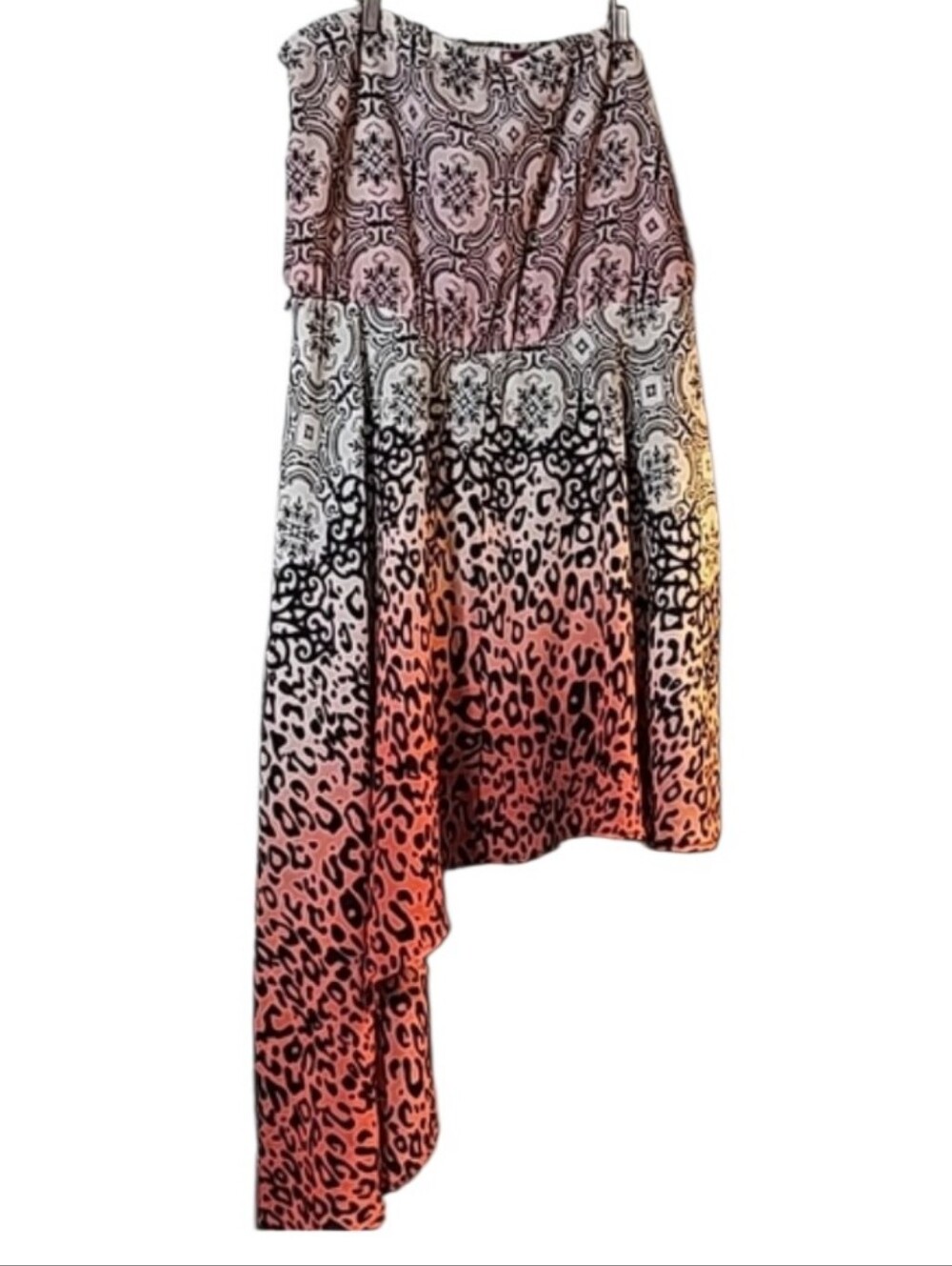 112 Asymmetrical 2x Strapless Dress